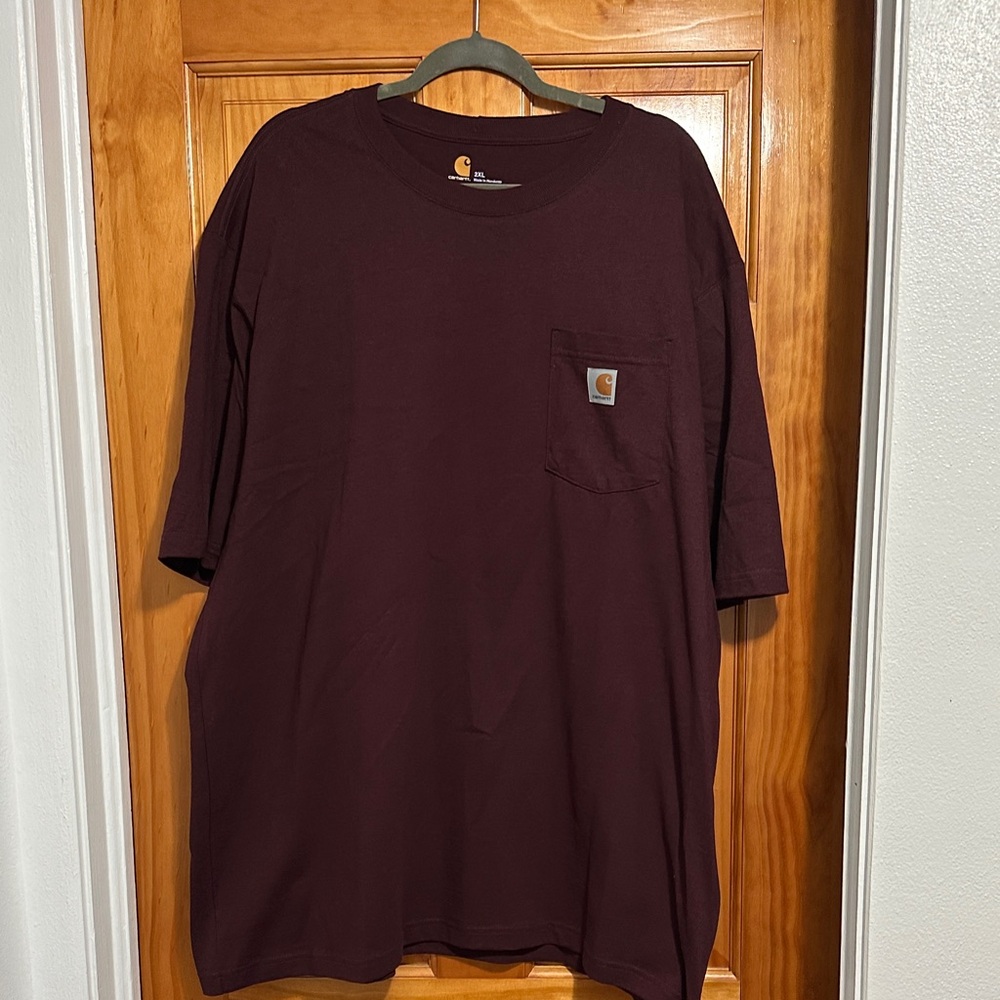 Carhartt Men's Burgundy Short Sleeve Tee